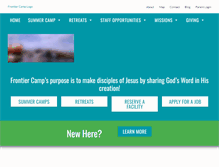 Tablet Screenshot of frontiercamp.org